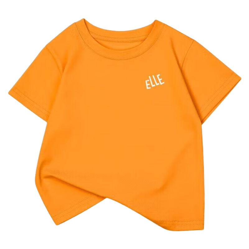 ELLE BABY 兒童 純棉透氣短袖上衣 任選3件 58.97元包郵（需領(lǐng)券，合19.66元/件）