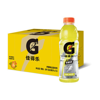 pepsi 百事 佳得樂 檸檬補充電解質 運動飲料 600ml*15