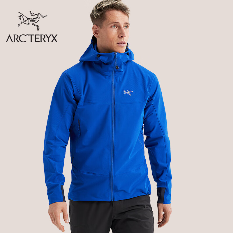 ARC\'TERYX 始祖鸟 ARC’TERYX始祖鸟 GAMMA HOODY 防风 男子 软壳夹克 Vitality/群青蓝 L 2600元