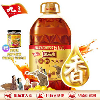 移動(dòng)端：九三 品油坊 笨榨大豆油 6.18L