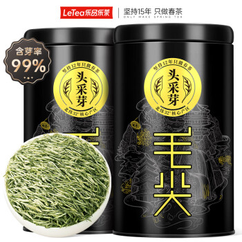 乐品乐茶 头采芽毛尖 特级礼盒装250g  需买两件