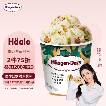 哈根达斯 Häagen·Dazs Haagen-Dazs）开心果奶霜冰淇淋420ml