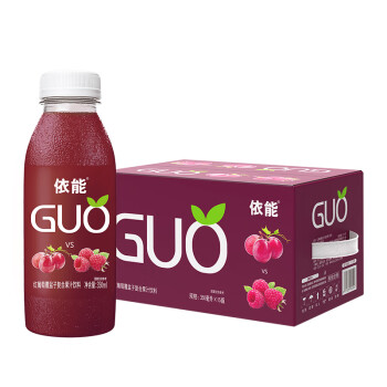 依能 GUO 紅葡萄覆盆子果汁飲料 350ml*15瓶