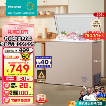 海信 Hisense BD/BC-203NUD 冰柜 203L