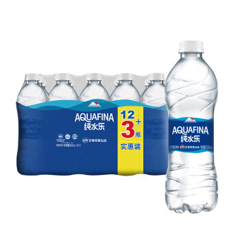 AQUAFINA 純水樂 pepsi 百事 純水樂飲用純凈水550ml*15瓶