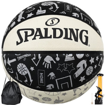 斯伯丁 SPALDING 涂鸦系列 7号橡胶篮球 84-611Y