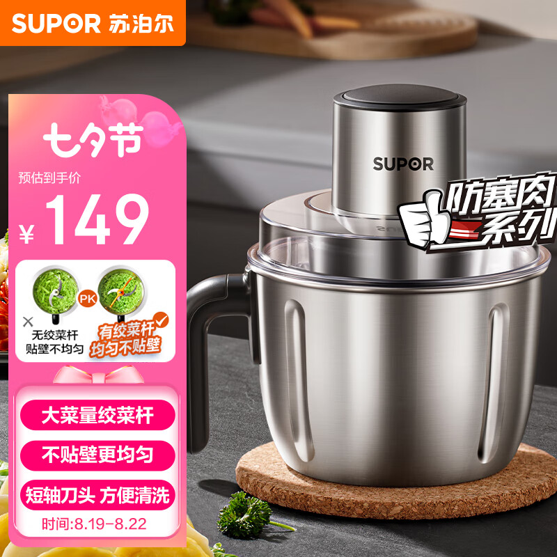 蘇泊爾 JR56S-U 絞肉機 2.2L 149元