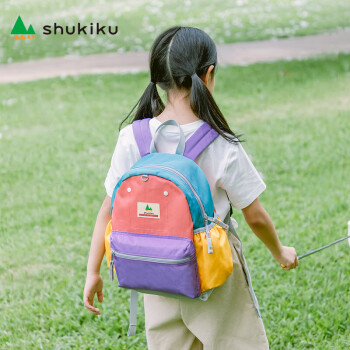 SHUKIKU 儿童书包幼儿园背包3-4岁防丢失轻便小书包防泼水书包