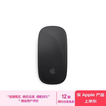 蘋果 Apple 妙控鼠標(biāo)-黑色(USB-C端口)多點(diǎn)觸控表面蘋果鼠標(biāo)藍(lán)牙鼠標(biāo)無線鼠標(biāo)辦公鼠標(biāo)適用于Mac/iPad