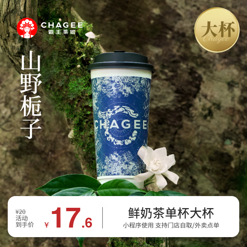 霸王茶姬 山野梔子-單杯-大杯-手機(jī)號(hào)直充小程序-需一次性?xún)稉Q-15天有效期 券后13.2元