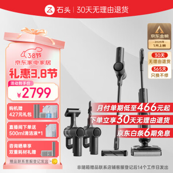 石头 Roborock A30 Pro Combo 无线洗地机 黑色