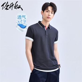 佐丹奴 男士珠地布翻领POLO衫 01012426