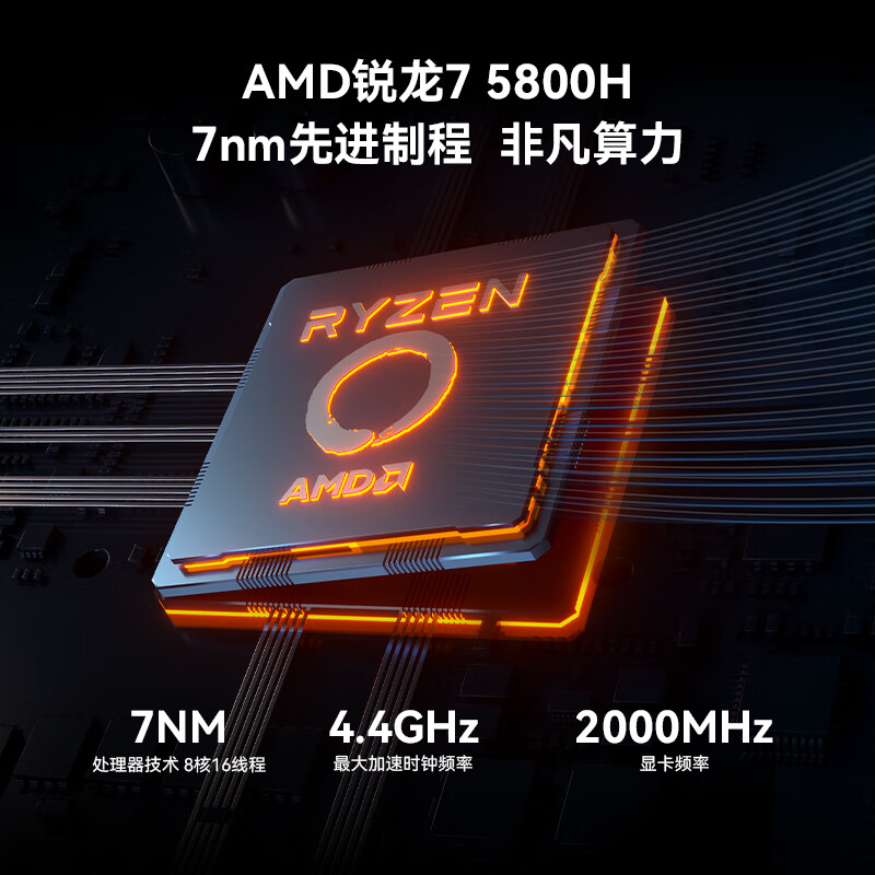 大唐 迷你臺式機（銳龍R7-5800H、16GB、512GB SSD） 厚款 券后1879元