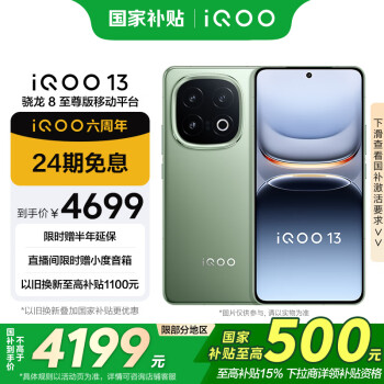 iQOO 13 16GB+512GB 5G手机 曼岛 骁龙8至尊版