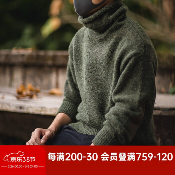 馬登 復(fù)古純色保暖高領(lǐng)針織衫 TS1901294