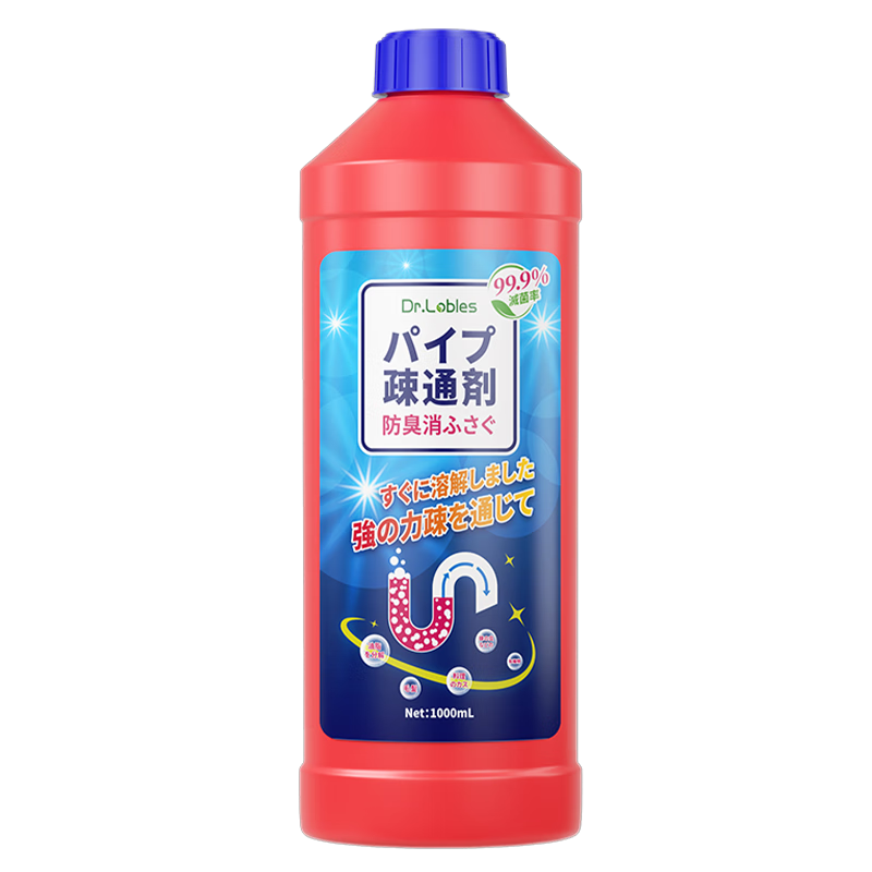 38節(jié)、PLUS會(huì)員:DR.LOBLES 管道疏通劑 1000ml 9.6元