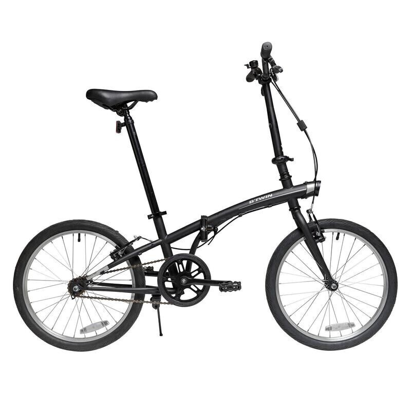 迪卡儂 DECATHLON TILT 100 折疊自行車 8480236 黑色 券后959.9元