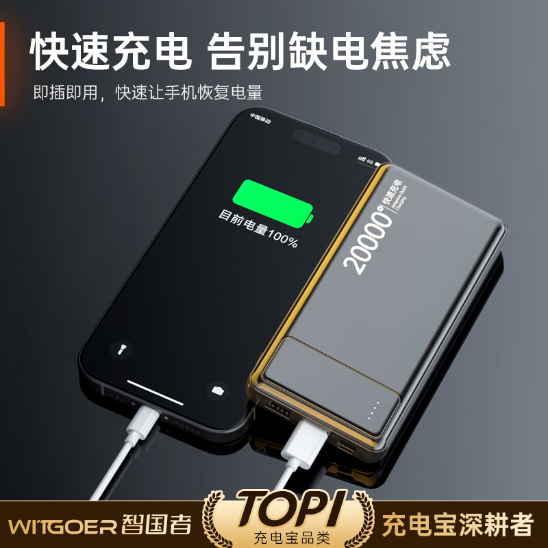 智國者 WITGOER 移動電源 20000mAh 10W 30.93元