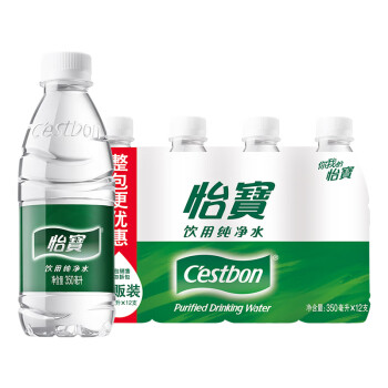 怡寶 飲用水 純凈水350ml*12瓶 量販裝