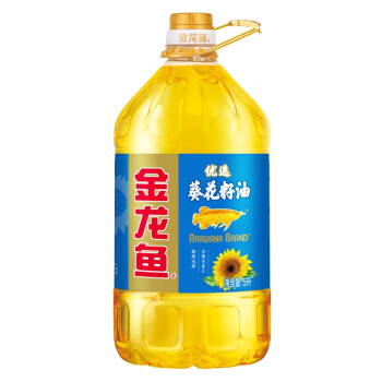 金龍魚 優(yōu)選葵花籽油5L 食用油炒菜壓榨富含維生素E健康5升大桶