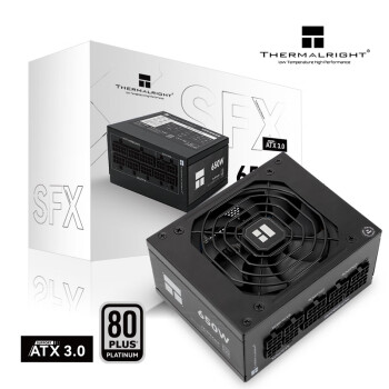 利民 額定650W TR-TPFX650 ATX3.0電源 白金全模組 原生PCIE5.0 全日系電容 SFX 650W電源