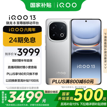 iQOO 13 12GB+256GB 5G手機 納多灰 驍龍8至尊版