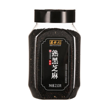 六必居 熟黑芝麻 210g 熟芝麻調(diào)味香辛料 中華