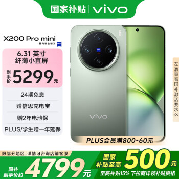 vivo X200 Pro mini 5G手機 16GB+512GB 鈦青