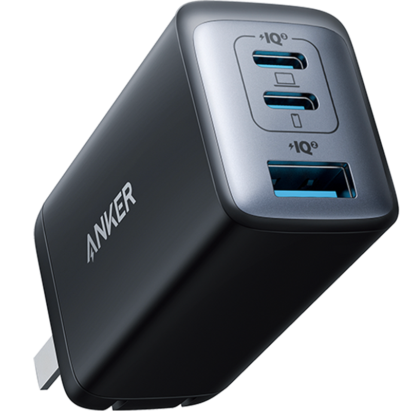 限地区：ANKER安克65W充电器氮化镓type-c快充PD45W+20W适用iPhone16proMax15华为小米苹果手机笔记本usb插头 黑 79.85元（需领券）