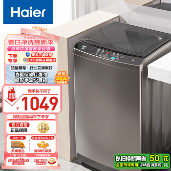 海爾 Haier EB100B20Mate1 變頻波輪洗衣機 10kg 灰色