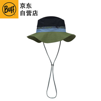 百福 BUFF 户外盆帽防紫外线渔夫帽遮阳徒步登山速干帽防风绳防晒帽 S/M