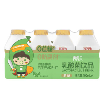 Jelley Brown 界界乐 乳酸菌饮料原味100ml*4瓶