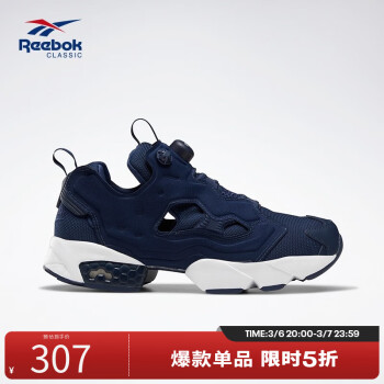 銳步 Insta Pump Fury OG 中性休閑運動鞋 DV6986 學(xué)院藏青藍(lán)色