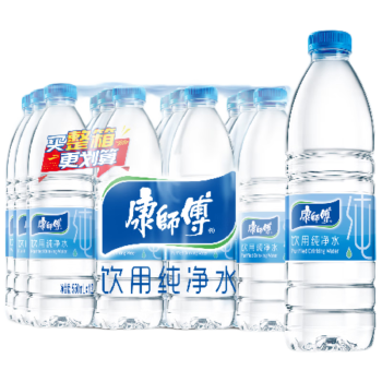 康師傅 天然包裝飲用水 550ml*24瓶 礦物質(zhì)水