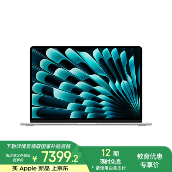 蘋果 Apple AI筆記本/ 2025款MacBookAir 15英寸 M4(10+10核)16G 256G銀色電腦