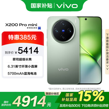 vivo X200 Pro mini 5G手機(jī) 16GB+1TB 鈦青