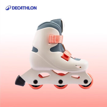 移动端、京东百亿补贴：迪卡侬 DECATHLON 儿童轮滑鞋可调节易穿脱舒适稳定溜冰鞋体育课必备5014593
