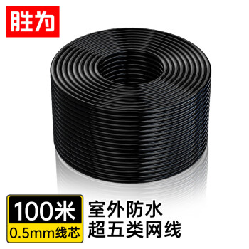胜为 超五类网线 室外防水抗晒耐寒cat5e类非屏蔽网络线缆 100米 LCO-5100