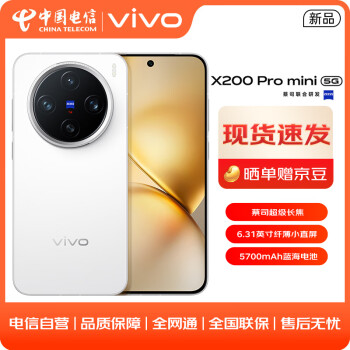 vivo X200 Pro mini 12GB+256GB 直白 #6.31英寸纤薄小直屏 5700mAh蓝海电池拍照AI手机WY