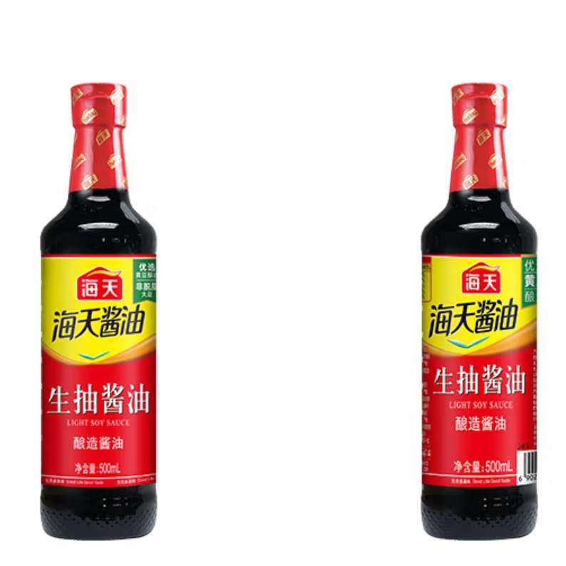 Plus會(huì)員:海天 生抽醬油500mL*2瓶 4.36元（2.18元/瓶）