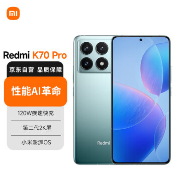 小米 Xiaomi K70 Pro 12GB+256GB 竹月蓝