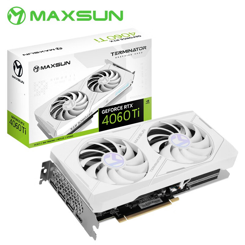 铭瑄 RTX4060TI电竞之心OC8G瑷珈组装台式电脑电竞超频黑神话DLSS3 4060TIW 8G 3349元