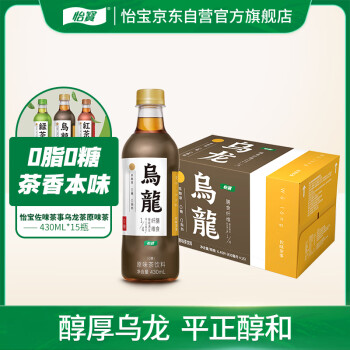 怡宝 佐味茶事 乌龙茶原味茶饮料430ml*15整箱