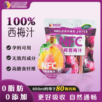 果園日珍 西梅汁 150ml*4包 0脂0添加 NFC100%鮮榨