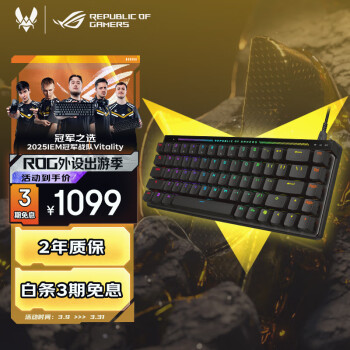 玩家国度 ROG 魔导士Ace HFX 电竞磁轴键盘 PBT版