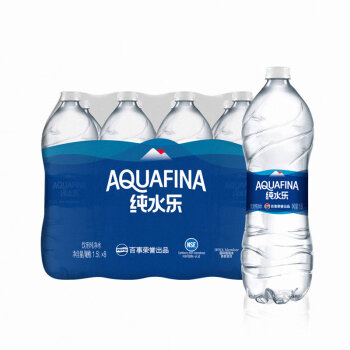 AQUAFINA 純水樂 pepsi 百事 飲用水 純凈水 1.5L*8瓶