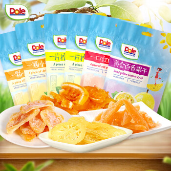 Dole 混合水果干 245g 6袋 橘干+檸檬圈+紅西柚+百香果干