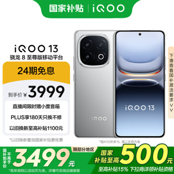 iQOO 13 12GB+256GB 5G手机 纳多灰 骁龙8至尊版