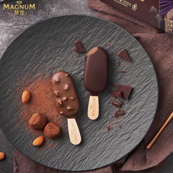 夢龍 MAGNUM 國產(chǎn)迷你黑巧克力冰淇淋 42g*3支+松露巧克力冰淇淋 43g*3支