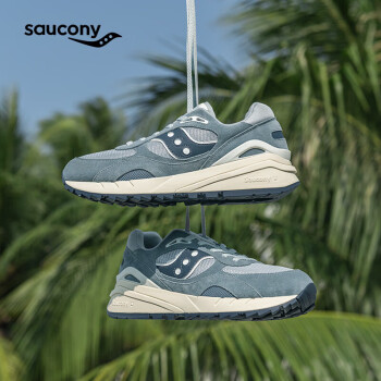 索康尼 saucony SHADOW 6000RE男女运动休闲鞋情侣复古百搭运动鞋兰灰38